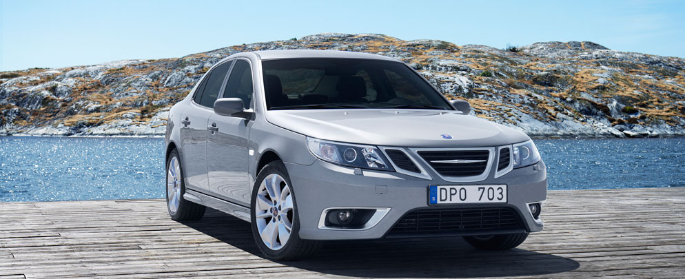 Das Saab 9-3 im Autohaus am Goetheplatz / München