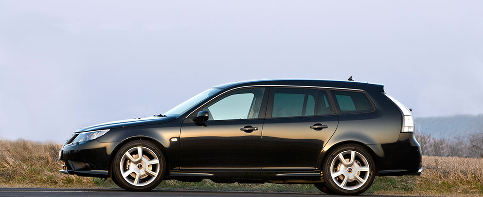 Das Saab 9-3 im Autohaus am Goetheplatz / München