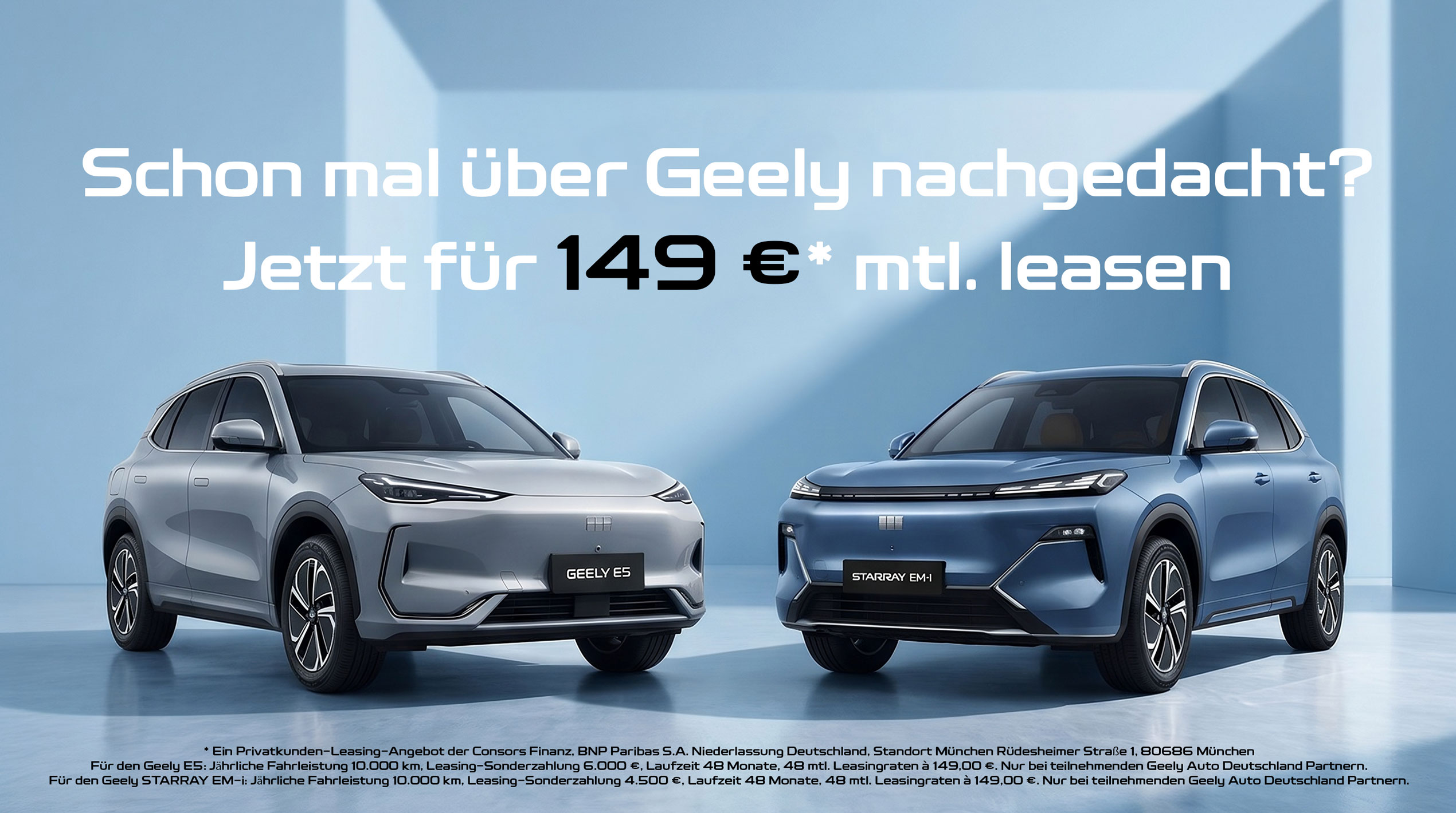 Geely E5 und Geely Starray